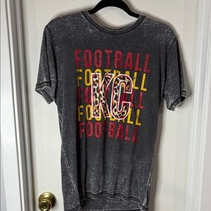 Gray KC Football Graphic T-Shirt